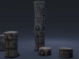 colonne atlante Modèle 3D
