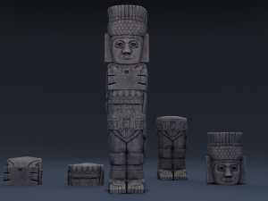 atlantean column Model 3D