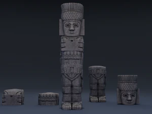colonne atlante Modèle 3D