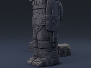 atlantean column Model 3D