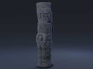 atlantean column Model 3D