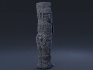 colonne atlante Modèle 3D