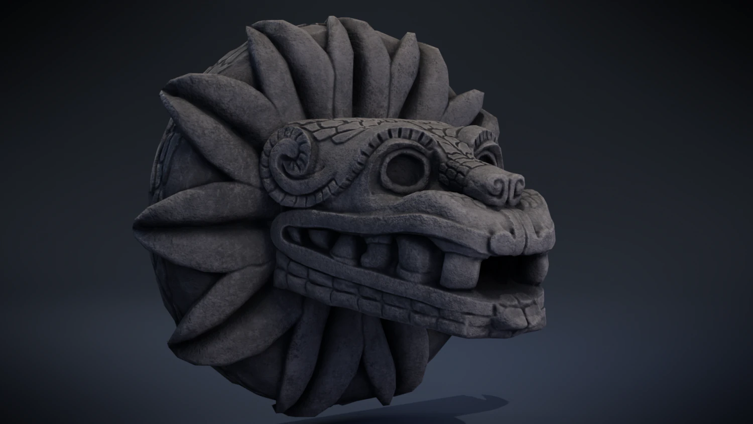 quetzalcoatl - aztec deity 3D Model .c4d .max .obj .3ds .fbx .stl .blend 