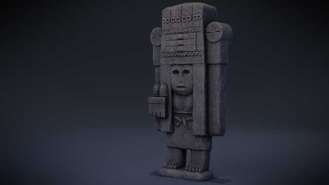 chicomecoatl - aztec deity 3D Модель .c4d .max .obj .3ds .fbx .stl .blend 