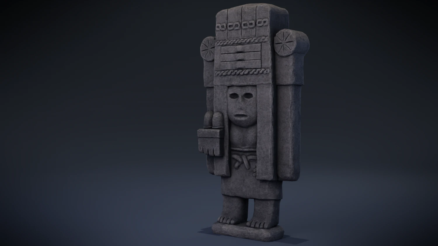 chicomecoatl - aztec deity 3D Model .c4d .max .obj .3ds .fbx .stl .blend 