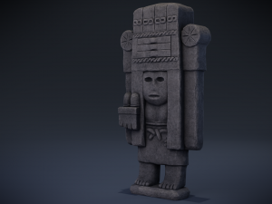 chicomecoatl - aztec deity Modelo 3D