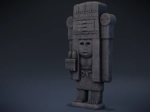 chicomecoatl - divindade asteca Modelo 3D