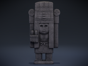 chicomecoatl - aztec deity 3D Модель
