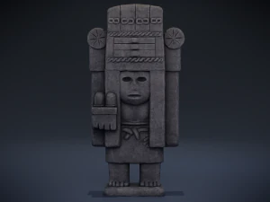 chicomecoatl - aztec deity 3D Model