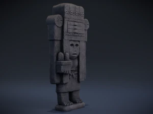 chicomecoatl - aztec deity 3D Model