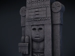 chicomecoatl - aztec deity 3D Model