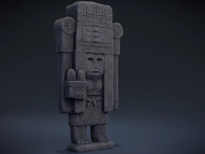 chicomecoatl - aztec deity 3D Model