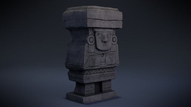 chalchiuhtlicue - aztec deity 3D Model .c4d .max .obj .3ds .fbx .stl .blend 