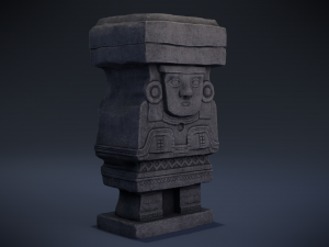 chalchiuhtlicue - aztec deity Modello 3D