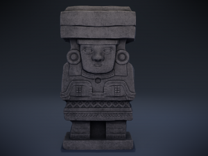 chalchiuhtlicue - aztec deity 3D Model