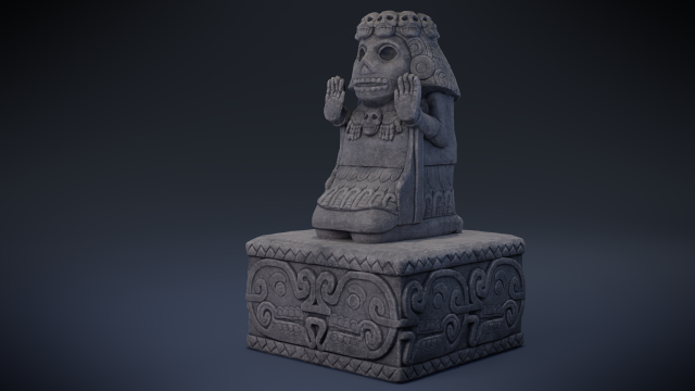 cihuateteo - aztec deity 3D Model .c4d .max .obj .3ds .fbx .stl .blend 