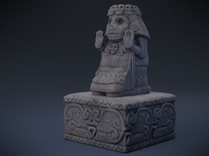 cihuateteo - aztec deity 3D 模型