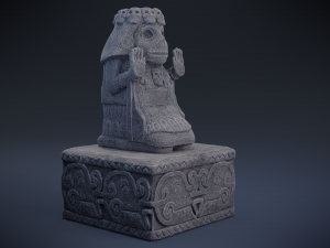 cihuateteo - aztec deity 3D Model