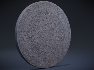 aztec calendar 3D 模型