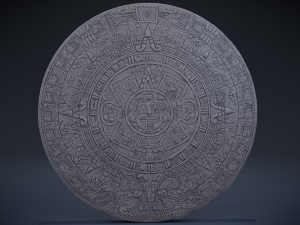 aztec calendar 3Dモデル