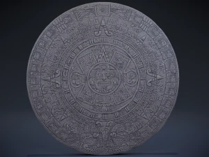 calendario azteco Modello 3D