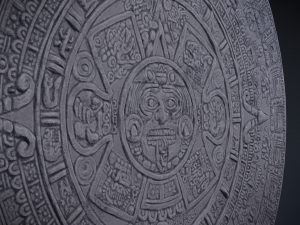 aztec calendar 3Dモデル