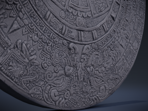 aztec calendar 3Dモデル