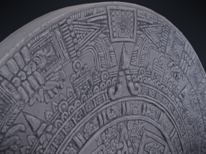 aztec calendar 3Dモデル