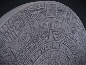 calendario azteco Modello 3D