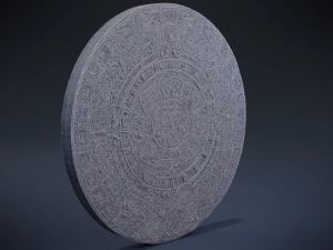 calendario azteco Modello 3D