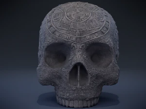 aztec skull 3D Model