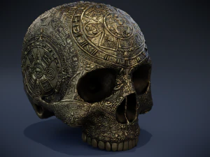 aztec skull 3D Model
