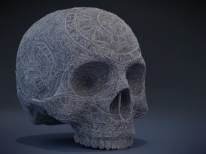 aztec skull 3D Model
