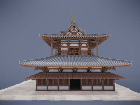 Japanese Shrine Modello 3D