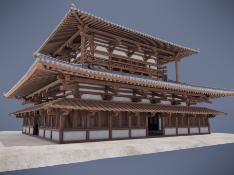 Japanese Shrine Modello 3D