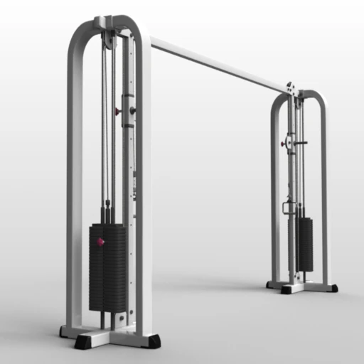 gym cable crossover machine 3D Model .c4d .max .obj .3ds .fbx .stl .blend 