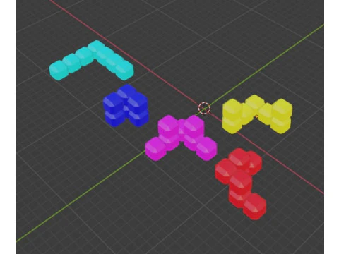 Cube tris 3D Print Model