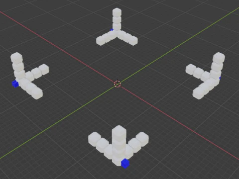 Cube tris 3D Print Model