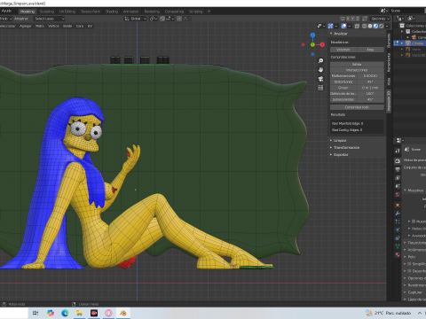 Marge Simpson Eva Modello di stampa 3D