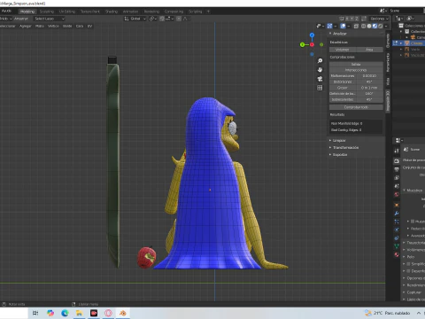 Marge Simpson Eve 3D Print Model