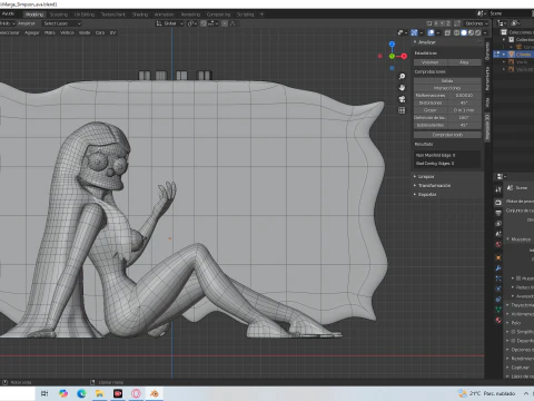 Marge Simpson Eve 3D Print Model