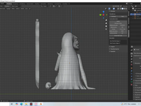 Marge Simpson Eve 3D Print Model