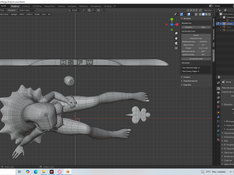 Marge Simpson Eva Modello di stampa 3D