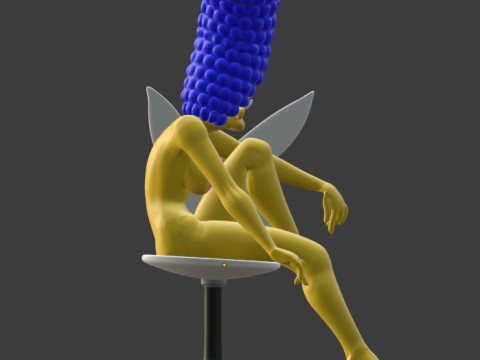 Majalah sampul Marge Simpson Playboy Model Cetak 3D