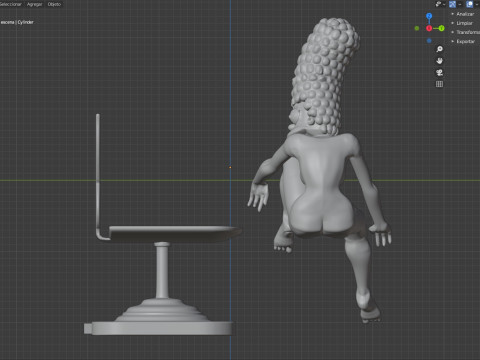 Majalah sampul Marge Simpson Playboy Model Cetak 3D