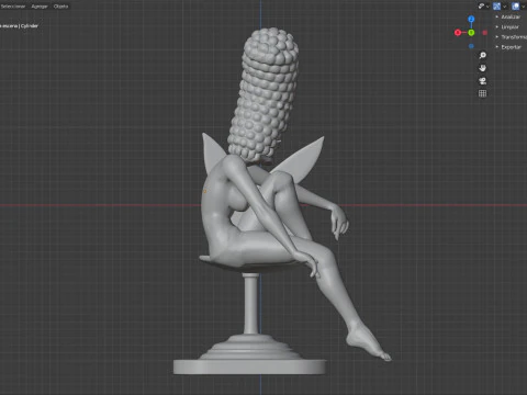 Marge Simpson, copertina della rivista Playboy Modello di stampa 3D