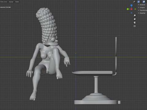 Majalah sampul Marge Simpson Playboy Model Cetak 3D