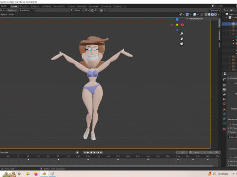 Fairly Oddparents Timmy Turners 엄마 비키니 3D 프린트 모델