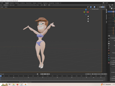 Fairly Oddparents Timmy Turners 엄마 비키니 3D 프린트 모델