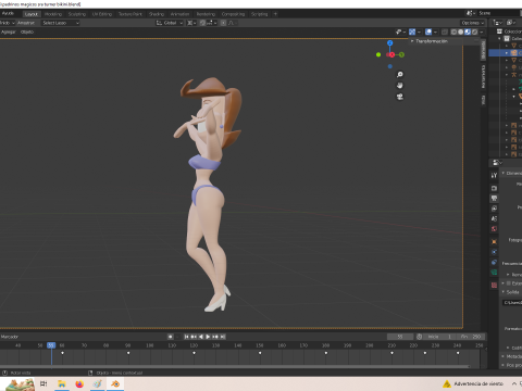 Fairly Oddparents Timmy Turners 엄마 비키니 3D 프린트 모델